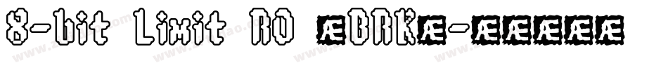 8-bit Limit RO (BRK)字体转换